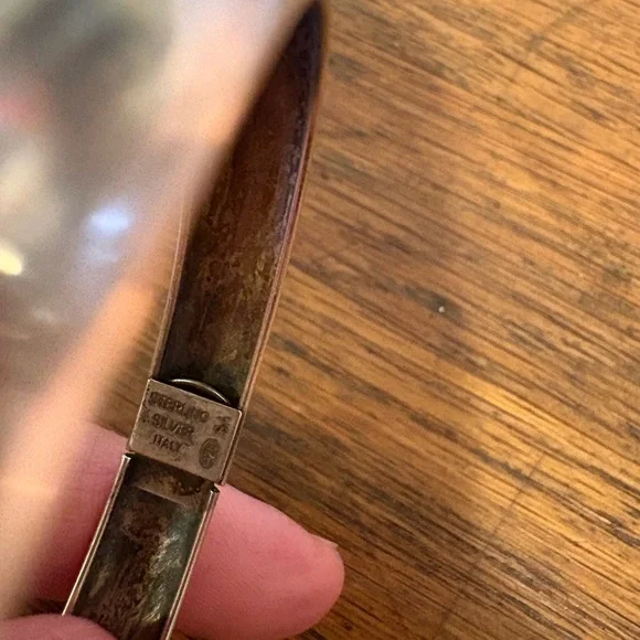 Italian Vintage Sterling Silver Bangle - Picture 3 of 3